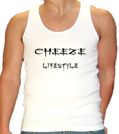 White Cheeze Tank top