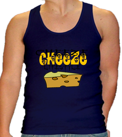 Black Cheeze Tank tops