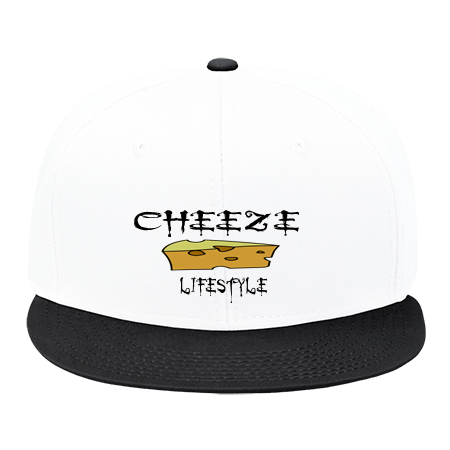 White Cheeze Snapback Hat